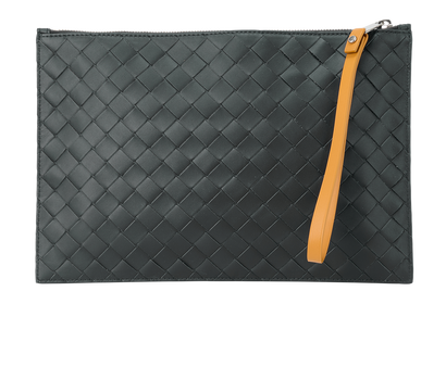 Bottega Veneta Pouch, &pound;250, Accessories, Navy, Leather, Front view